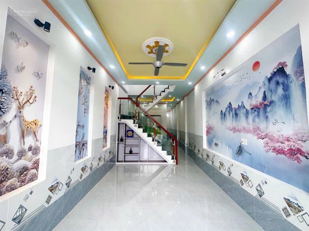 Nhà tân vạn mới xây lầu trệt 65m2 hoàn công đường xe hơi giá 2 tỷ 750tr