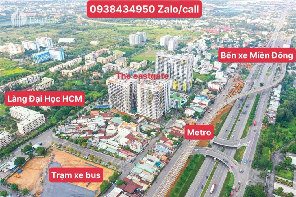 Cho thuê chung cư the eastgate gần đh an ninh giá 4,2triệu/tháng