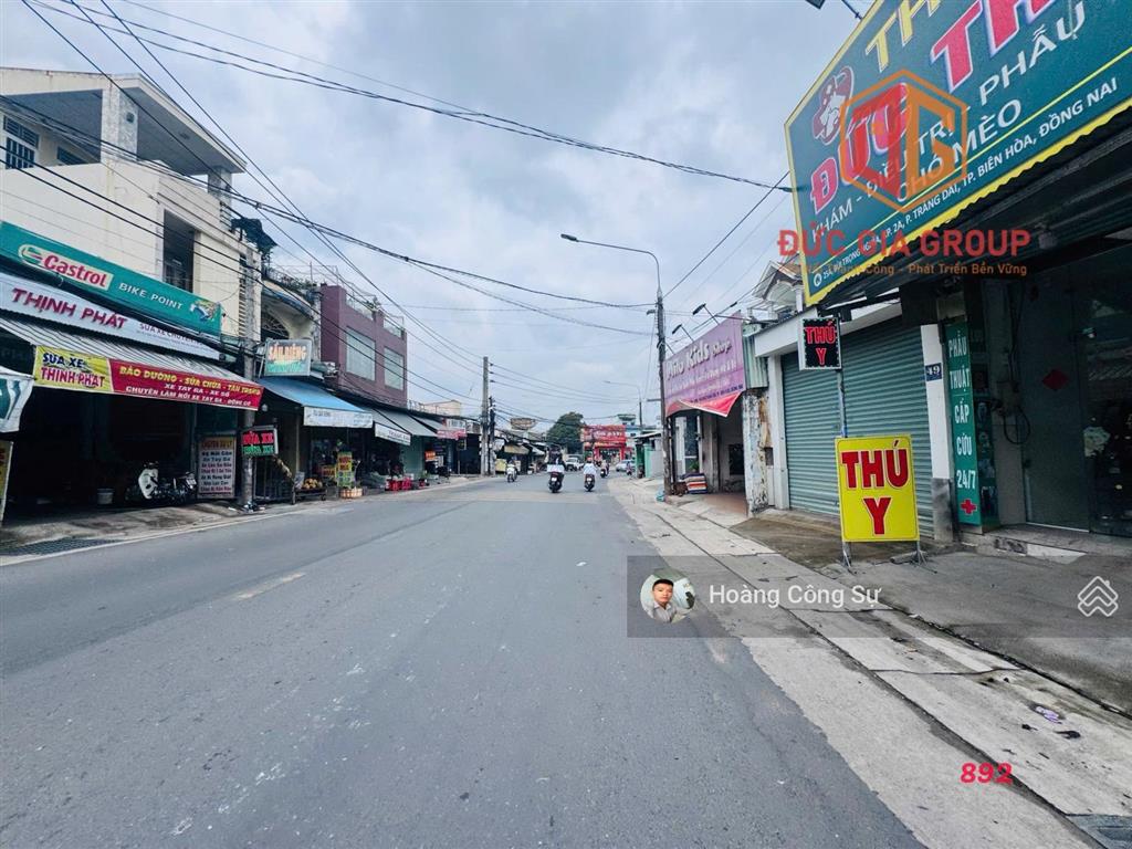 Bán lô đất 1111m2 thổ cư hiếm có mặt tiền đường bùi trọng nghĩa, phường trảng dài, giá 65 tỷ