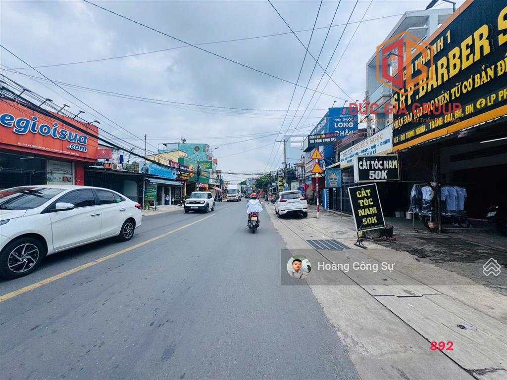 Bán lô đất 1111m2 thổ cư hiếm có mặt tiền đường bùi trọng nghĩa, phường trảng dài, giá 65 tỷ