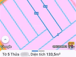 Bán đất sổ riêng thổ cư, 5 x 26,8m = 133,5m2, phùng hưng nối dài, an viễn, trảng bom. giá 1,299 tỷ