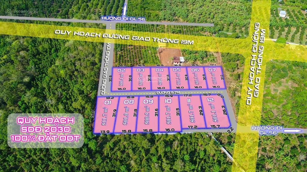Giá đúng 750tr là sở hữu ngay mảnh vườn 500m2 với 16m mặt tiền đường lớn gần mọi tiện ích