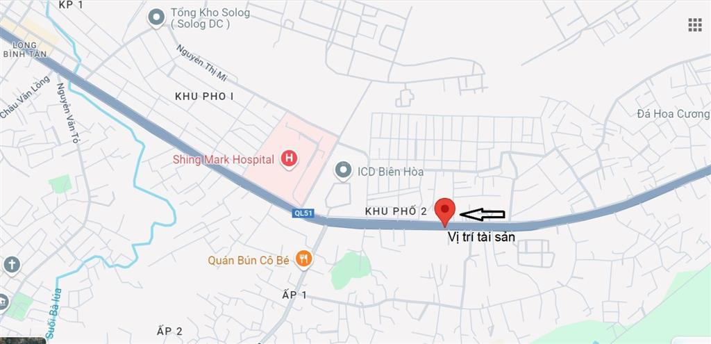 Bán nhà mặt phố thửa 32, tbđ 11 dt 222m2 tại phường an hòa, biên hòa, đồng nai 02695962