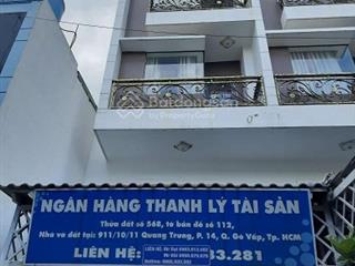 Bán nhà 4 tầng dt 66,3m2 tại thửa 568 ở hẻm quang trung, phường an hội tây, tp hcm