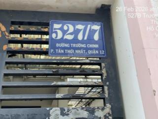 Bán nhà ở số 527/7 trường chinh, khu phố 1, phường tân thới nhất, hcm