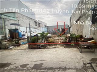 Bán đất hẻm 1942/113 đường huỳnh tấn phát, xã nhà bè, hồ chí minh