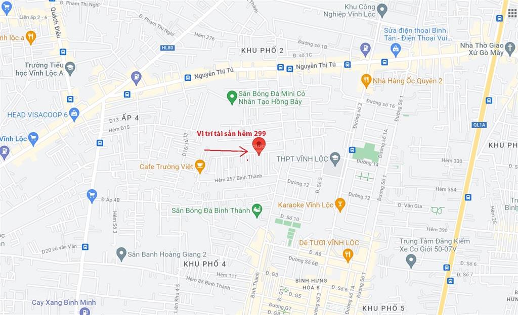 Bán đất full tc thửa 625 và 531 dt 608.8m2 tại hẻm 299, bình thành, phường bình tân, tp hcm