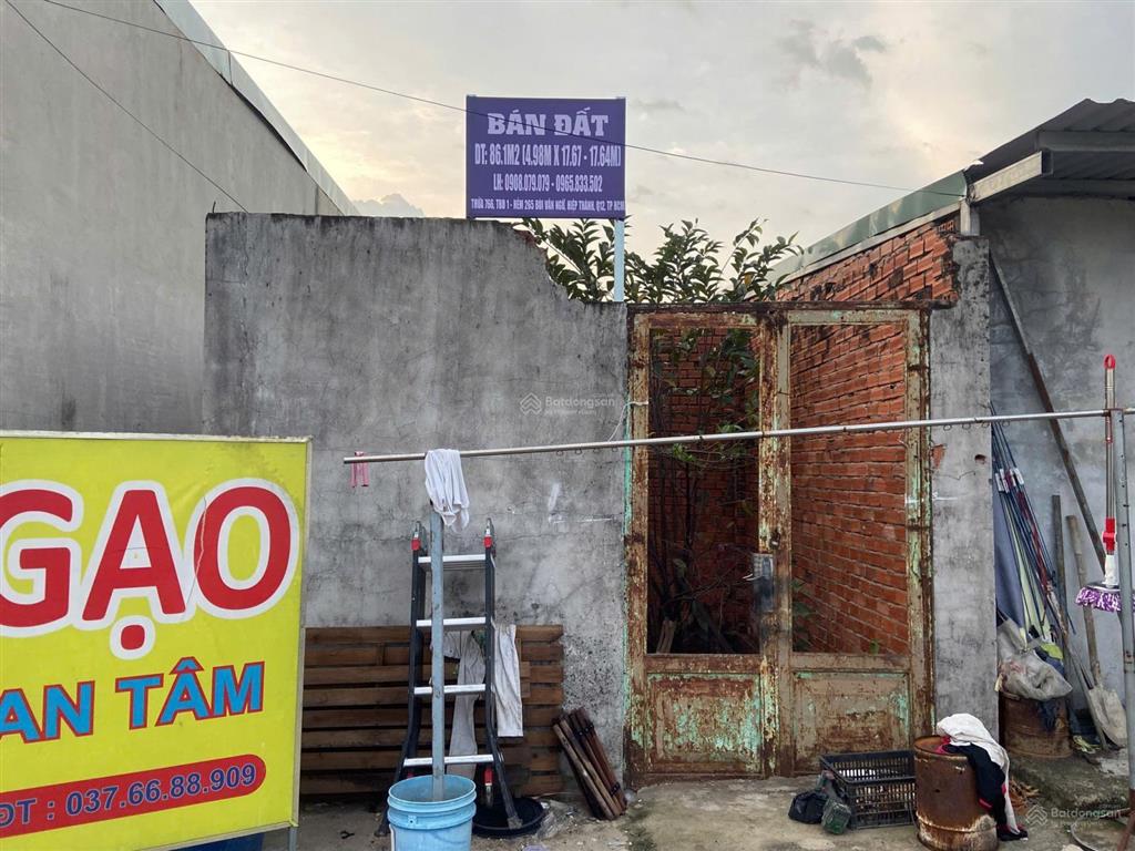 Bán đất thửa 766 tbd1, dt 88m² hẻm bùi văn ngữ, phường hiệp thành, quận 12, tp.hcm