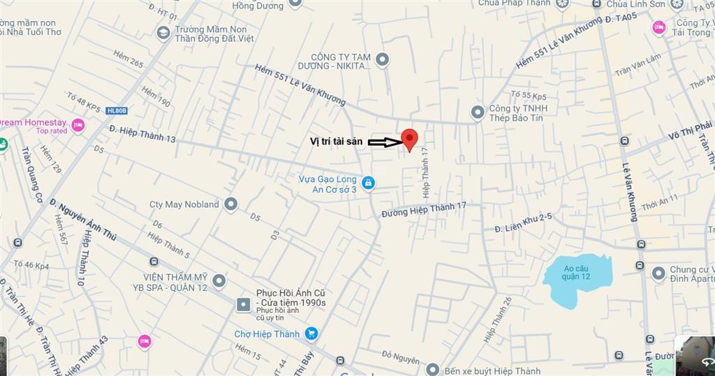 Bán nhà trệt thửa 895 dt 158.3m2 ở 551/195/34/1a lê văn khương, tân thới hiệp, tp. hcm
