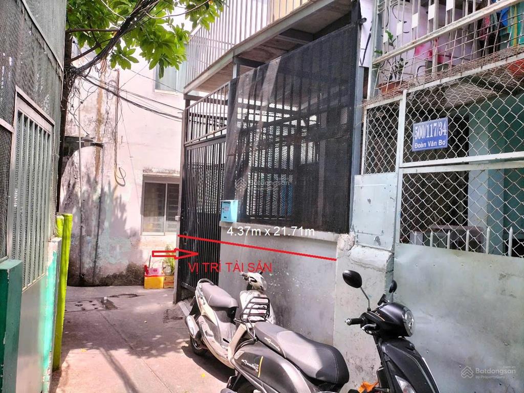 Bán dãy nhà trọ thửa 27 dt 84.3m2 tại hẻm đoàn văn bơ, phường xóm chiếu, tp hcm