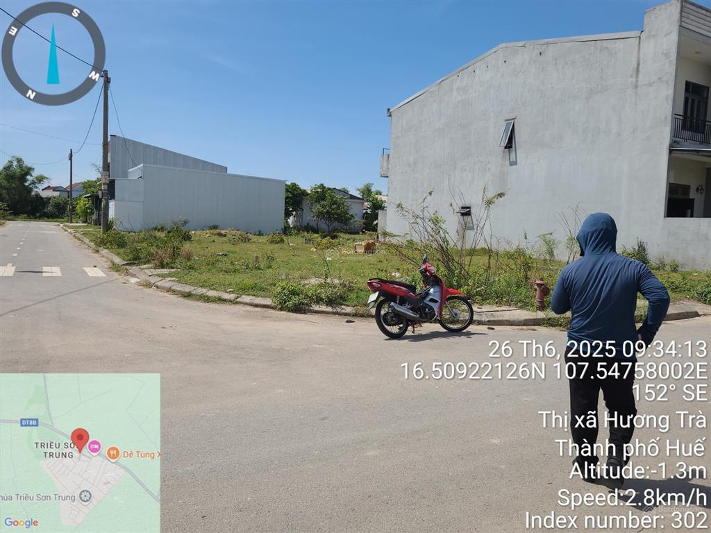 Bán đất lô góc dự án triều trung sơn, hương toàn, hương trà (nay là p. kim trà, tp huế)  03603811