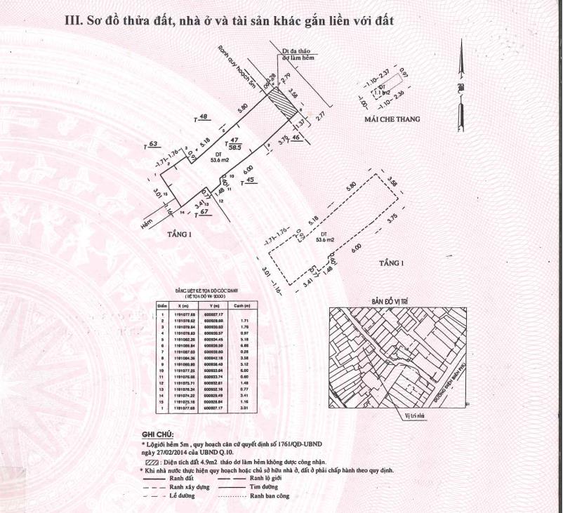 Ngân hàng bán trực tiếp 53.6m2 đất tại điện biên phủ, p10, q10, hồ chí minh02647512