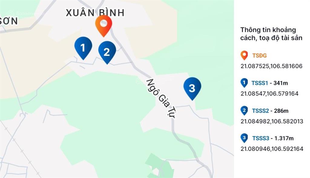 Ngân hàng thanh lý 566,9m2 tại thôn xuân bình, xã bình khê, đông triều, quảng ninh  03761383