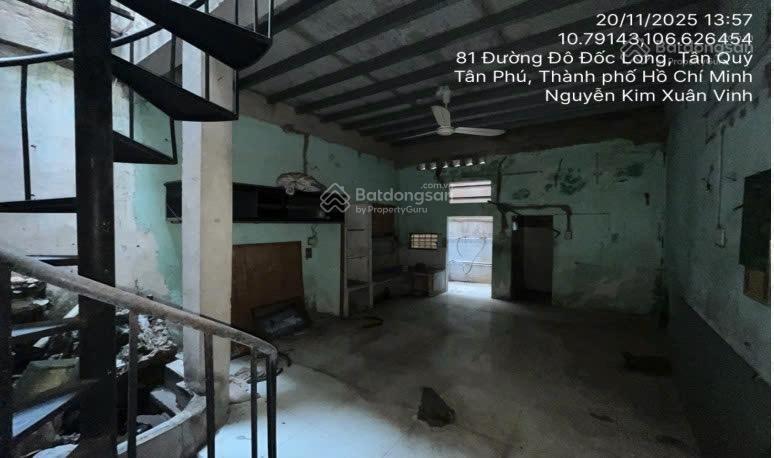 Bán nhà 81/8 đô đốc long, phường tân quý, quận tân phú, hcm  04269054