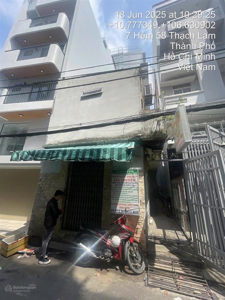 Bán nhà td77, hẻm 58/3 thạch lam, p. phú thạnh, q. tân phú, tp. hcm  02484470