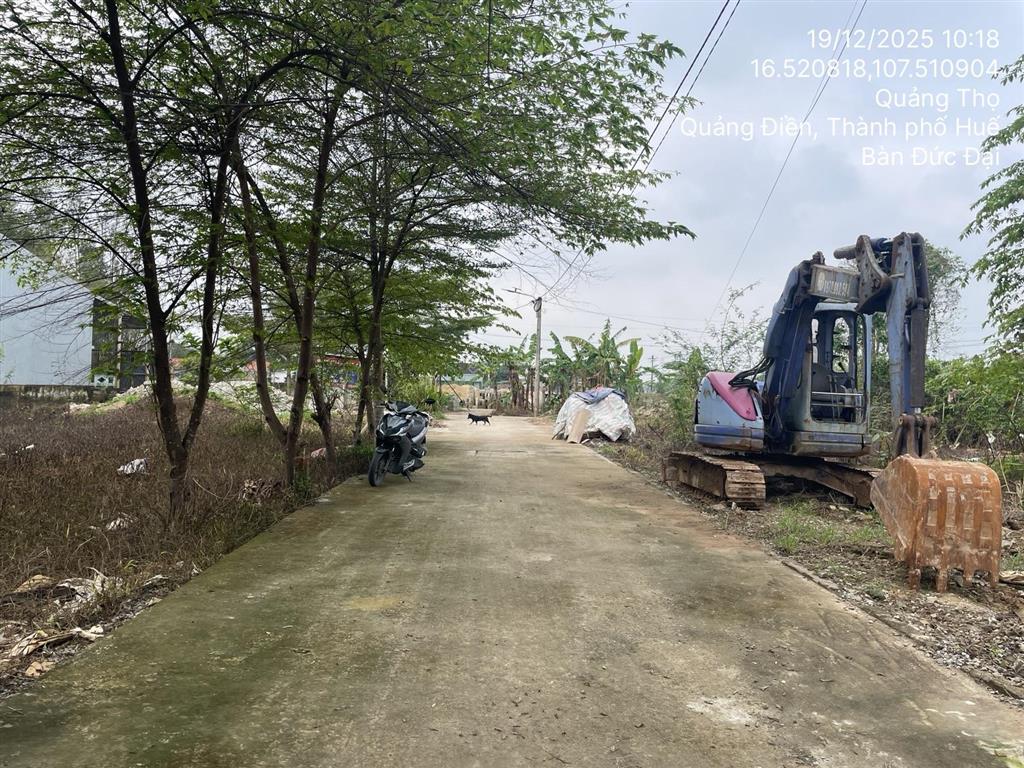 Thanh lý 103,1m2 đất tại td760, thôn phước yên, xã quảng điền, tỉnh thừa thiên huế  03569664