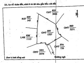 Ngân hàng thanh lý 1.327m2 đất tại xã lý thành (xóm 12 xã liên thành), yên thành, nghệ an