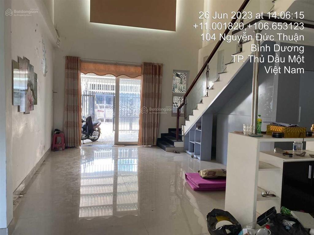 Bán nhà tại hẻm 122/25 đường nguyễn đức thuận, hiệp thành, thủ dầu một, bình dương03514564
