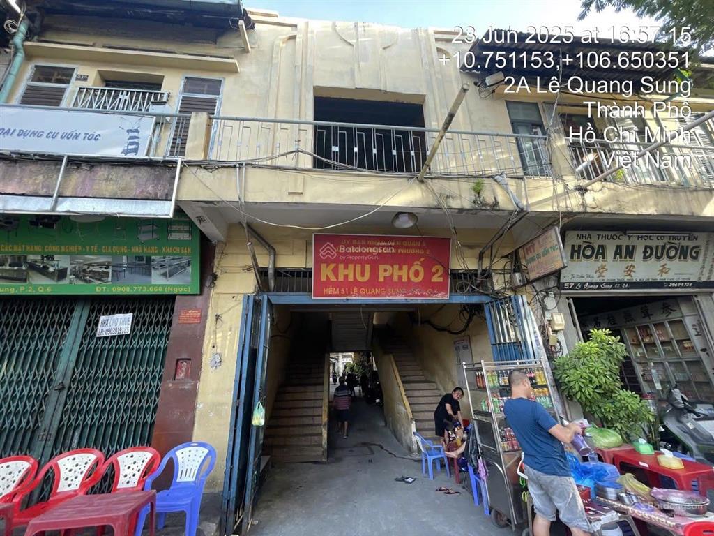 Ngân hàng bán thanh lý chcc tại tầng 2 mặt đường lê quang sung, phường 2, quận 6, hcm