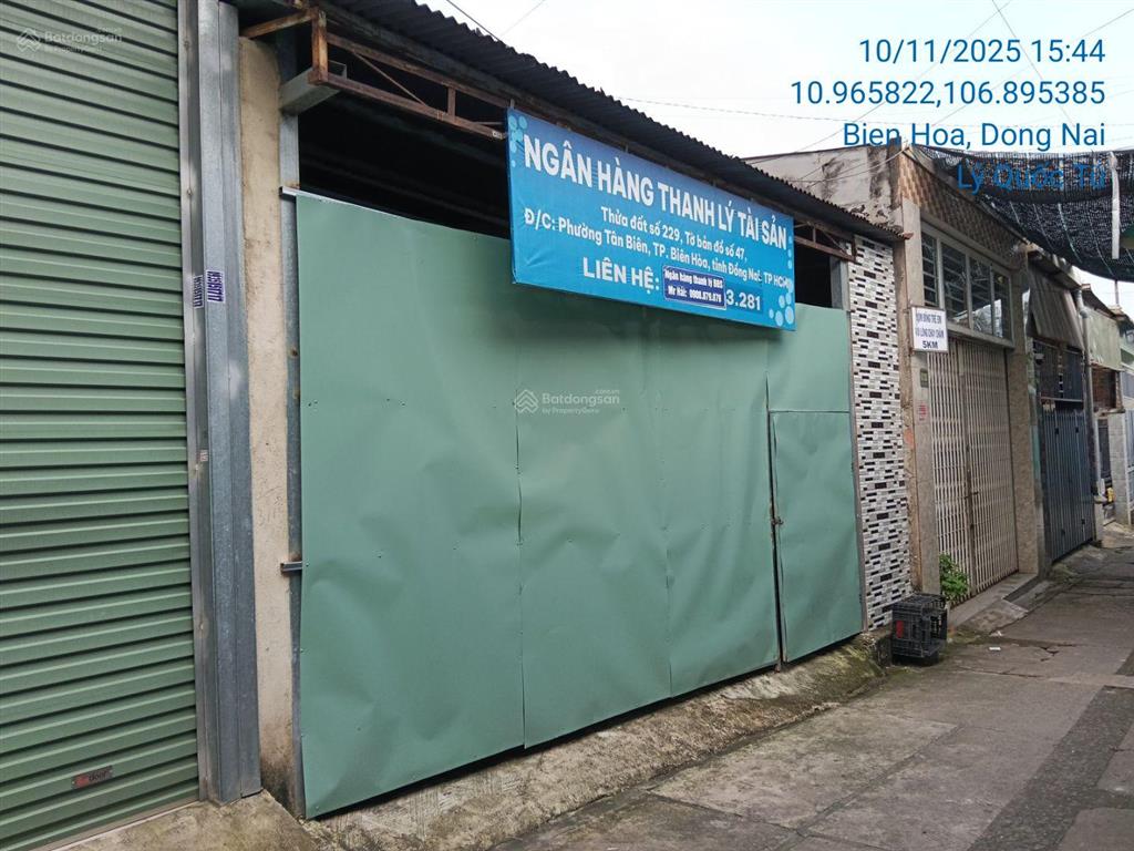 Ngân hàng bán đất tại tân biên, 4,4 tỷ, 191 m2, hàng hiếm tại biên hòa, đồng nai03215375