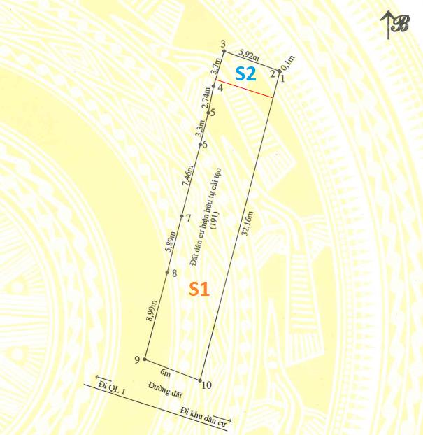 Ngân hàng bán đất tại tân biên, 4,4 tỷ, 191 m2, hàng hiếm tại biên hòa, đồng nai03215375