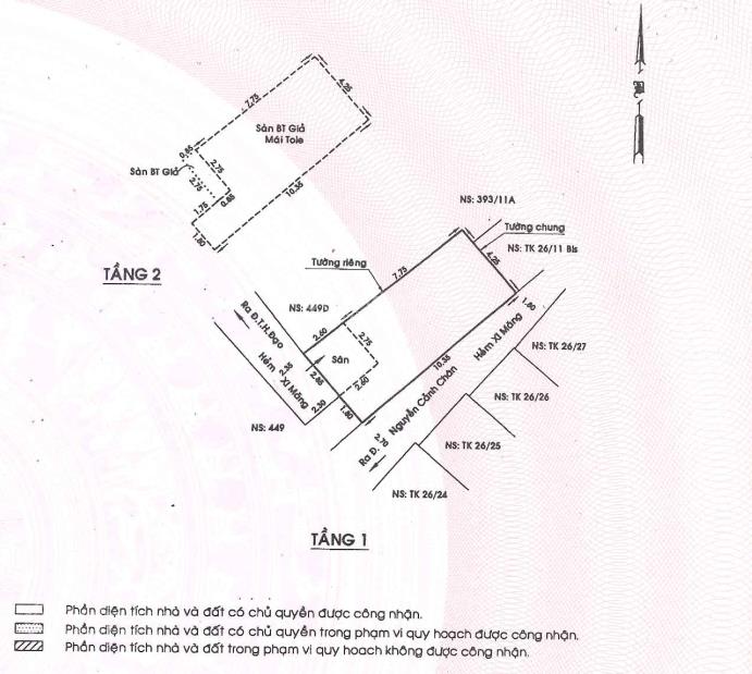 Bán đất tại td26, trần hưng đạo, cầu kho, quận 1, 46m2, giá siêu hời01830952
