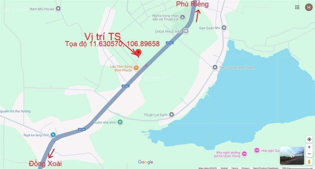 Bán đất tại td473 tbd12, mt đường n3 rộng 13m, xã thuận lợi, huyện đồng phú, tỉnh bình phước