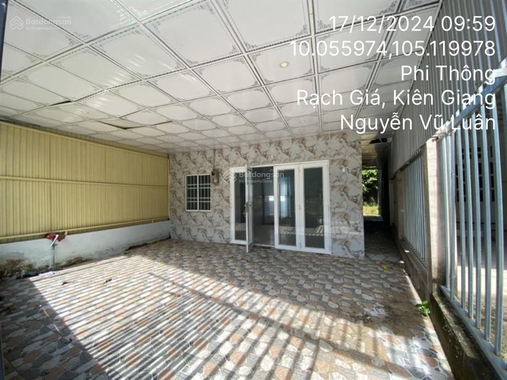 Bán đất có nhà cũ tại xã phi thông, rạch giá, kiên giang, 108m2, đẹp, nhiều tiện ích