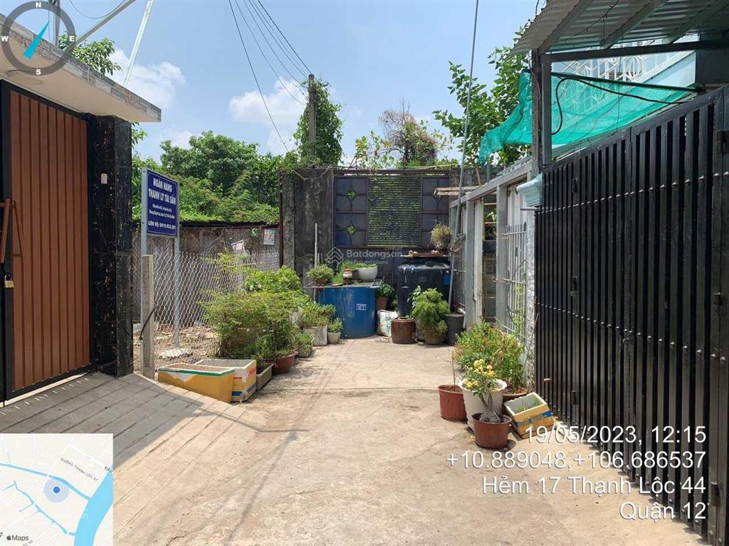 Bán đất thửa 631 tbd05, hẻm 17/9 của đường thạnh lộc 44, phường thạnh lộc, quận 12, tp.hcm