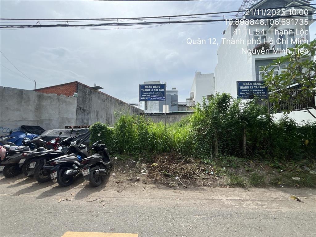 Bán đất đẹp tại td702, tbd2, gần số 44, thạnh lộc 54, kp2, thạnh lộc, quận 12, 117,6m2
