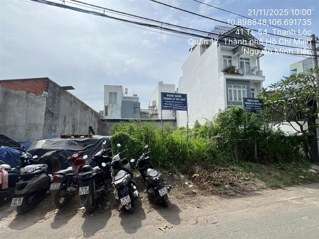 Bán đất đẹp tại td702, tbd2, gần số 44, thạnh lộc 54, kp2, thạnh lộc, quận 12, 117,6m2