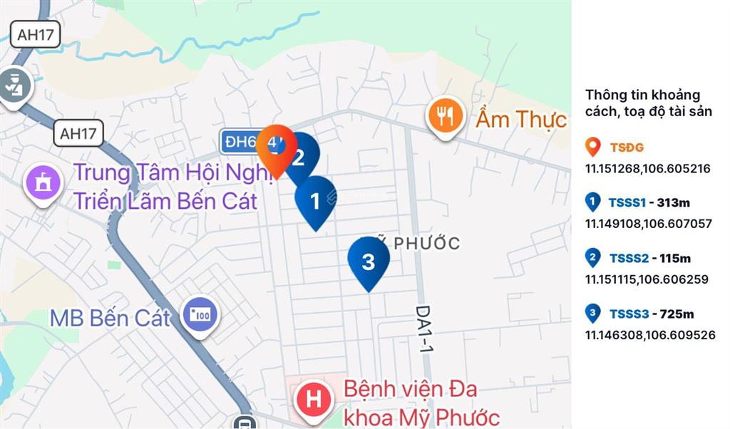 Ngân hàng bán trực tiếp, thủ tục nhanh gọn 150m2 đất tại p mỹ phước, bến cát, bình dương03089440