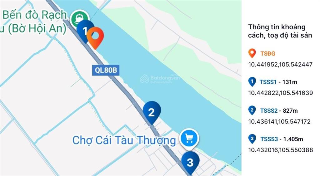 Ngân hàng bán nhanh, thủ tục rút gọn tài sản 168.4m2 tại xã hội an, chợ mới, an giang01992874