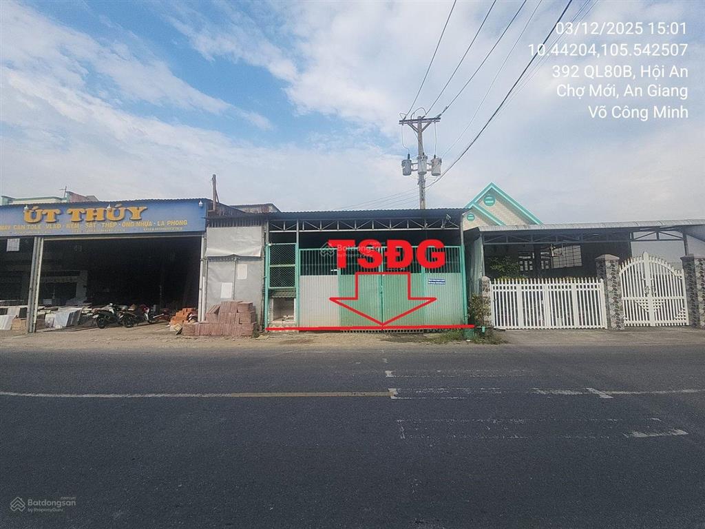 Ngân hàng bán nhanh, thủ tục rút gọn tài sản 168.4m2 tại xã hội an, chợ mới, an giang01992874