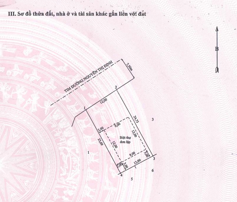 Bán nhà phố tại nguyễn thị định, 5,87 tỷ, 290,52m2, p1, tp bạc liêu03767547