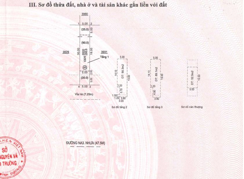 Ngân hàng bán trực tiếp td số 3930, tbđ 11, phường chánh phú hòa, bến cát, bình dương  03149106