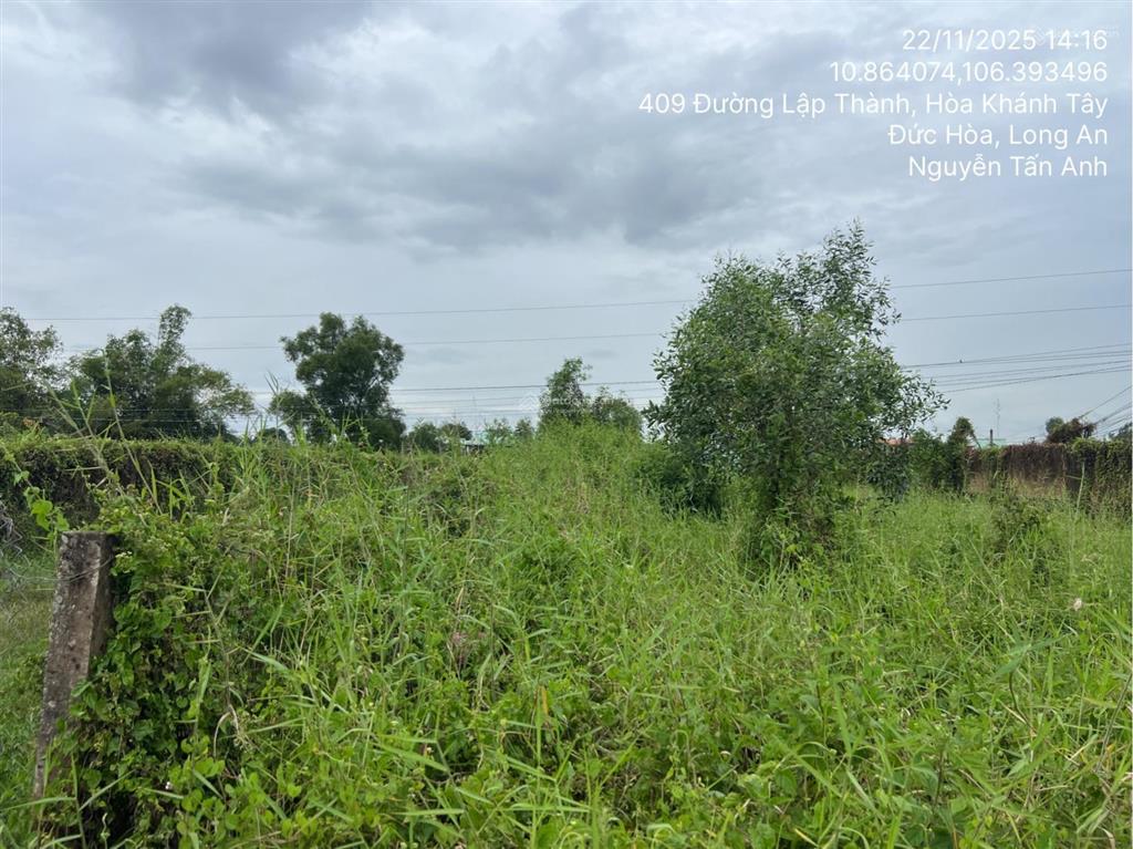 Bán đất tại thửa đất số 796, xã hòa khánh tây, huyện đức hòa, long an, 376m2  02606388