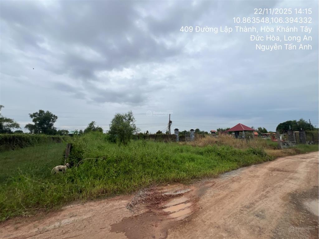 Bán đất tại thửa đất số 796, xã hòa khánh tây, huyện đức hòa, long an, 376m2  02606388