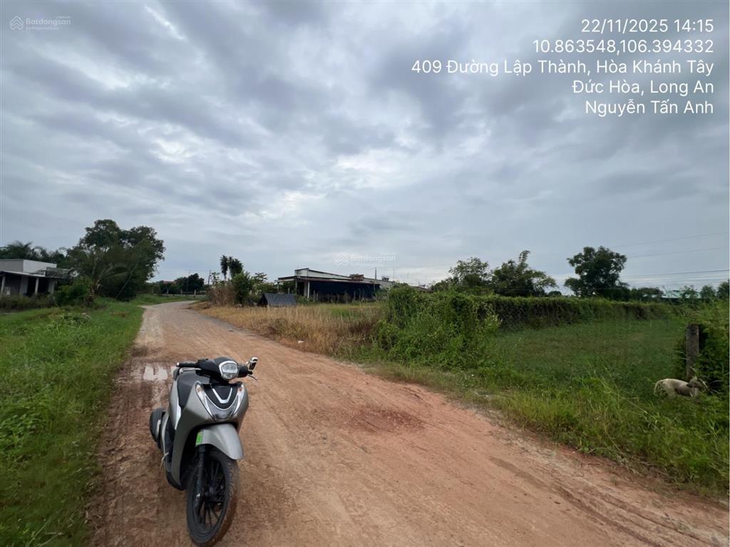 Bán đất tại thửa đất số 796, xã hòa khánh tây, huyện đức hòa, long an, 376m2  02606388