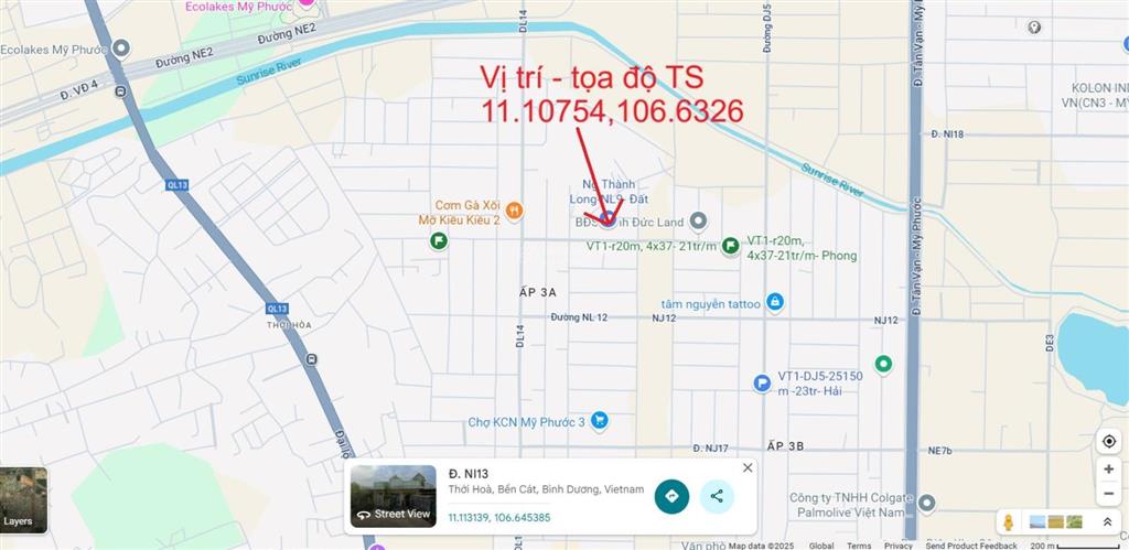 Ngân hàng bán trực tiếp, thủ tục nhanh gọn 150m2 đất tại thới hòa, bến cát, bình dương  02397982