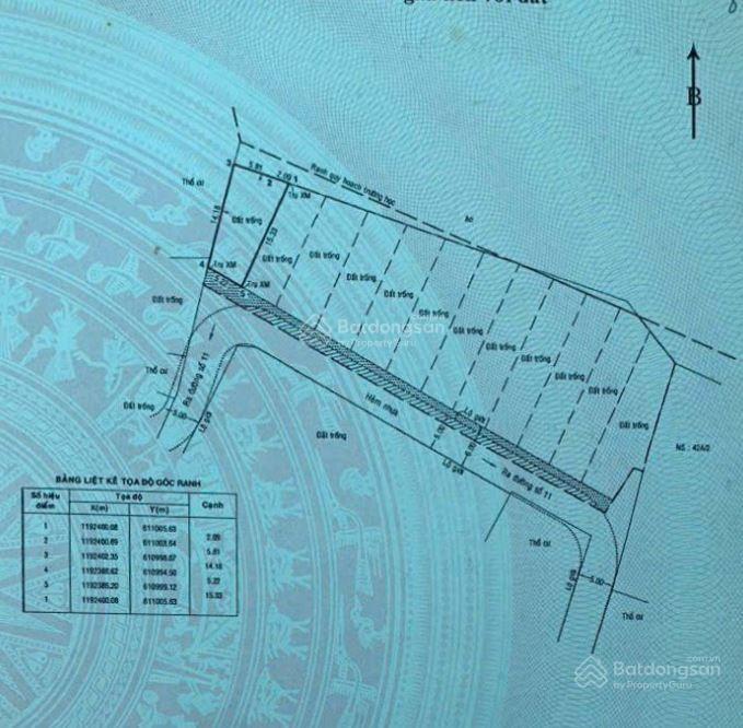 Bán thửa đất số 580, tại cát lái, thủ đức, hcm, 96m2, hướng tây nam06107415