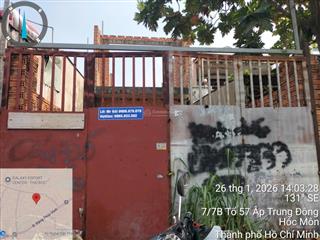 Ngân hàng bán trực tiếp, thủ tục nhanh gọn 185m2 đất tại thới tam thôn, hóc môn, hồ chí minh