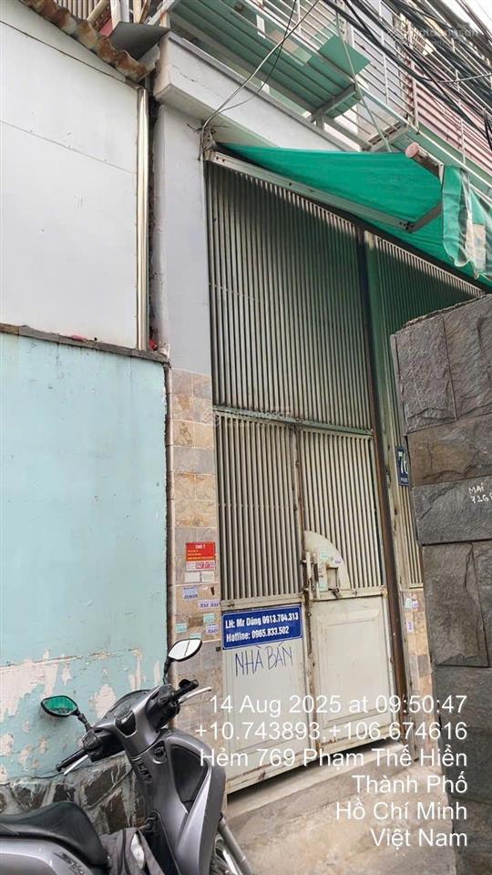 Ngân hàng thanh lý nhà 2 tầng, td408, 69m2, hẻm 769/33 phạm thế hiển, q8, hcm 02620778