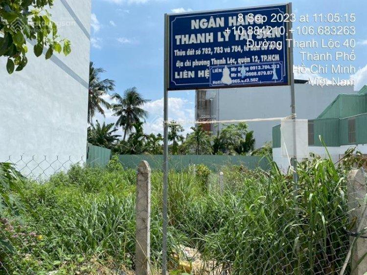 Ngân hàng bán trực tiếp, thủ tục nhanh gọn 181.1m2 đất tại thạnh lộc 40, quận 12, tp.hcm02969044