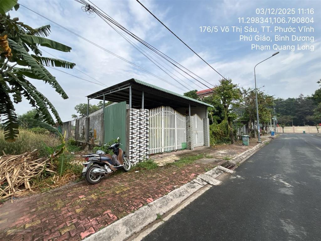 Bán gấp đất đẹp tại td530 khu phố 7, thị trấn phước vĩnh, phú giáo, bình dương, 187,6 m2  03687317
