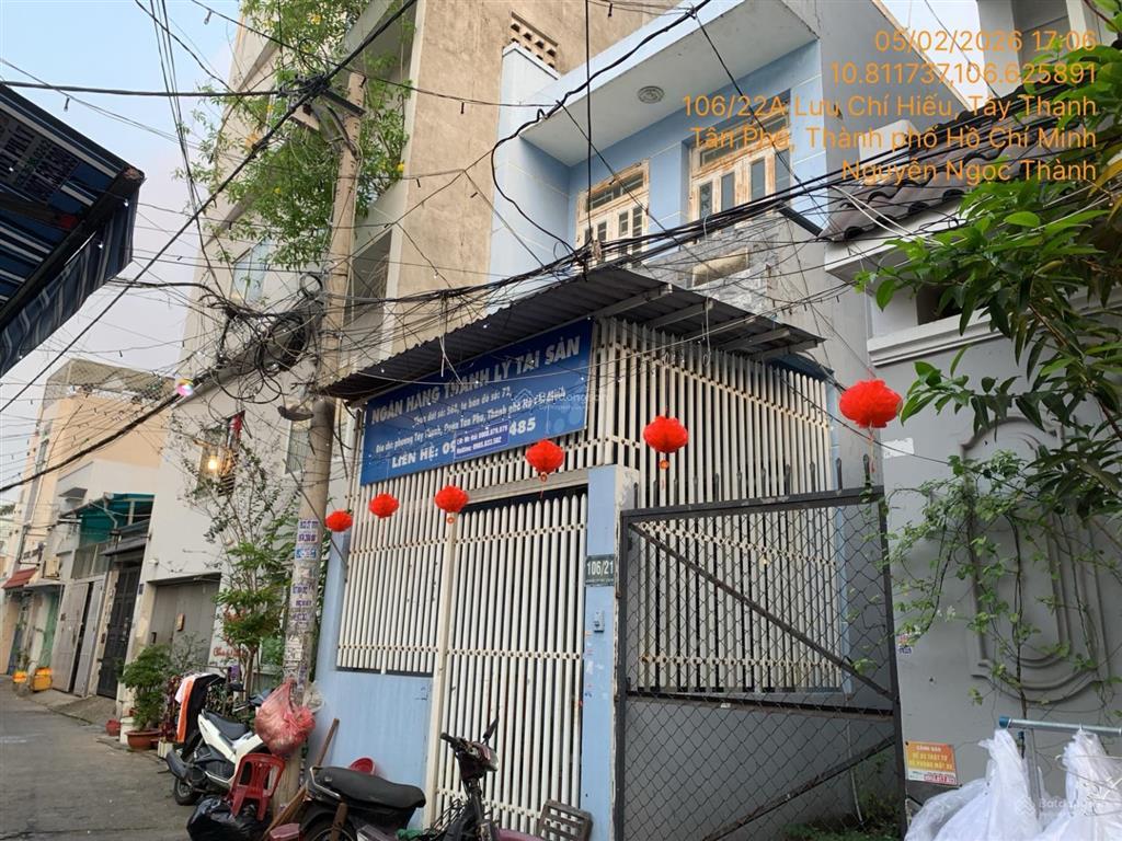 Bán đất tặng nhà thửa số 568, t72, tây thạnh, tân phú, hcm, 212,1m2