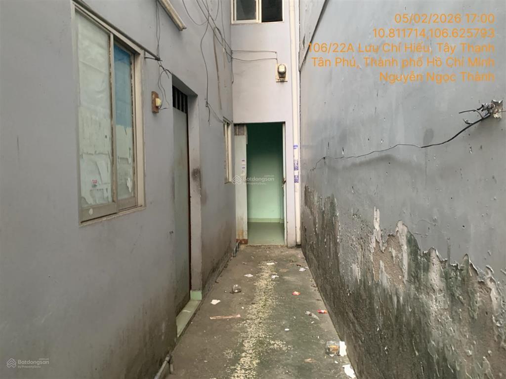 Bán đất tặng nhà thửa số 568, t72, tây thạnh, tân phú, hcm, 212,1m2