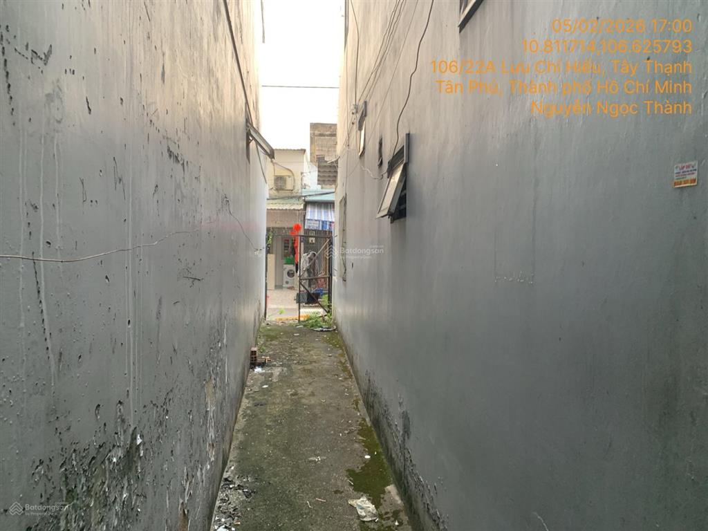 Bán đất tặng nhà thửa số 568, t72, tây thạnh, tân phú, hcm, 212,1m2