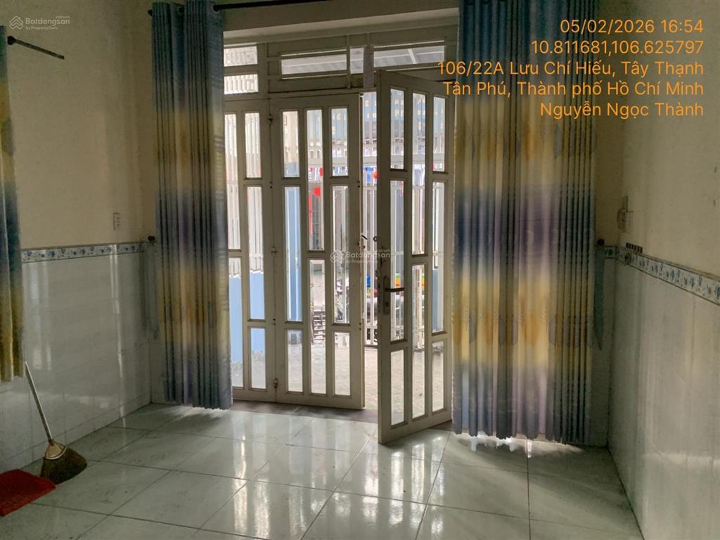 Bán đất tặng nhà thửa số 568, t72, tây thạnh, tân phú, hcm, 212,1m2