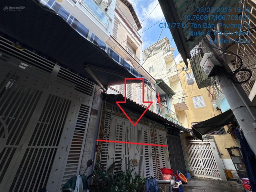 Bán nhà tại c13/67a tôn đản, phường 13, quận 4, hồ chí minh, 95m2, nhiều tiện ích  03340265